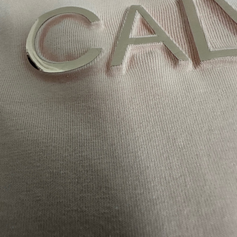 Calvin Klein Women's Pink T-Shirt - Picture 5 of 7
